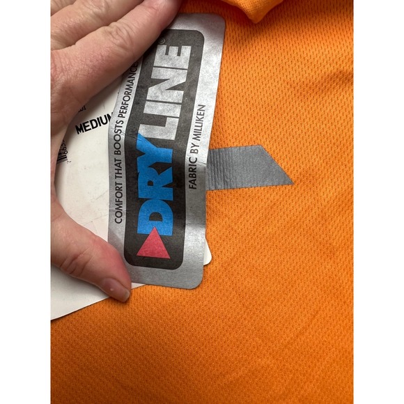 Dolfin Mens Orange Reflective Dryline Performance Long Sleeve Shirt 402DI Large - Picture 6 of 10